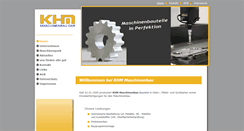 Desktop Screenshot of khm-maschinenbau.com